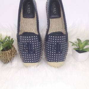 Ralph Lauren Polka Dot Flats Size 9